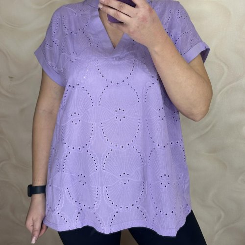 Футболка LeVisha (M-2XL) 26004 lilac (лето) LeVisha 26004 lilac