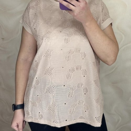 Футболка LeVisha (M-2XL) 26005 beige (лето) LeVisha 26005 beige