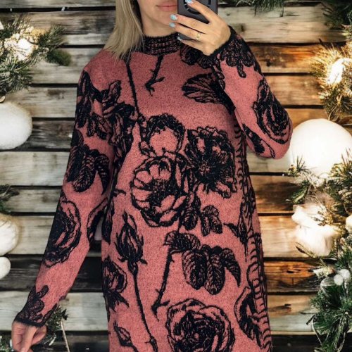 Платье LeVisha (48-52) 26280 powder (деми) LeVisha 26280 powder