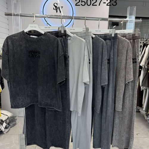 Костюм Saint Wish (L-2XL) 25027-23 black (лето) Saint Wish 25027-23 black