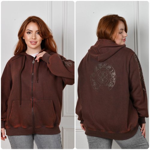 Кофта спорт Saint Wish (M-XL) D2260 brown (деми) Saint Wish D2260 brown