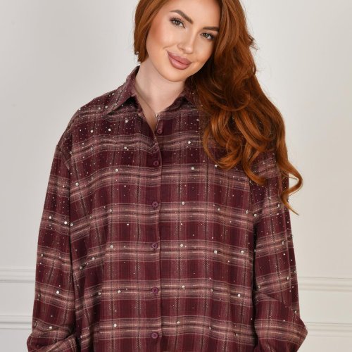 Рубашка Saint Wish (L-2XL) D2272 terrakot (деми) Saint Wish D2272 terrakot