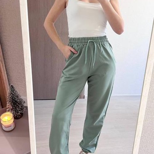 Штаны спорт FSN (44-48) 0011 green (деми) FSN 0011 green