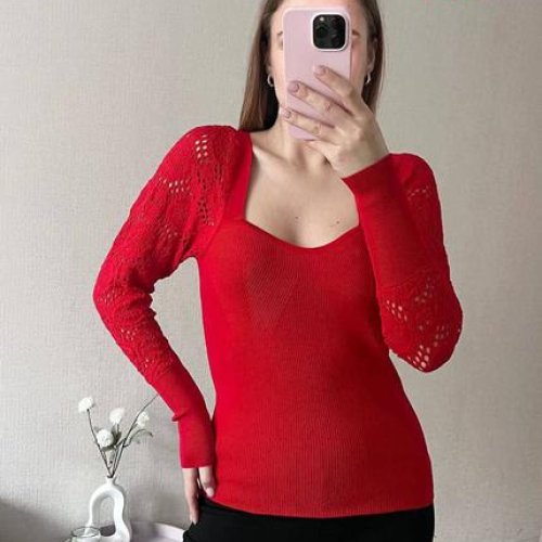 Свитер FSN (42-46) 1398 red (деми) FSN 1398 red