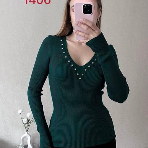 Свитер FSN (42-46) 1406 green (деми) FSN 1406 green