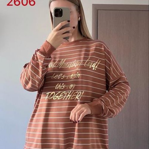 Свитер FSN (48-54) 2606 brown (деми) FSN 2606 brown
