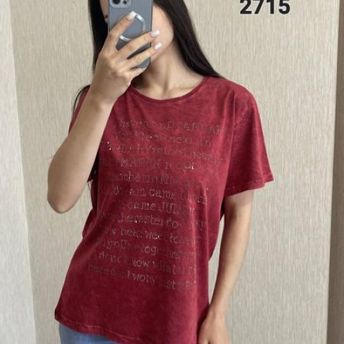 Футболка FSN (46-52) 2715 wine (лето) FSN 2715 wine