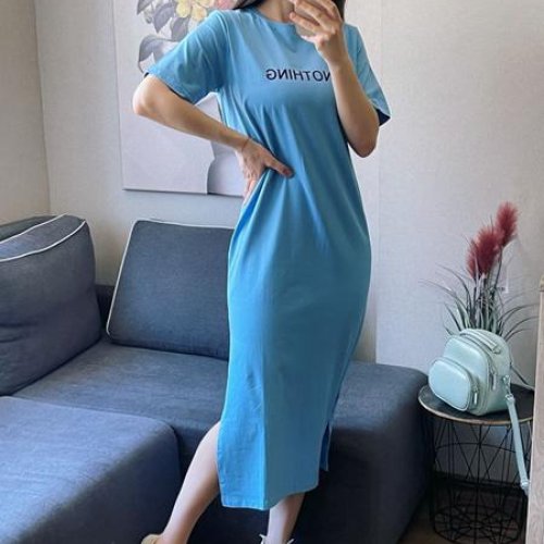 Платье FSN (44-48) 3056 l.blue (лето) FSN 3056 l.blue