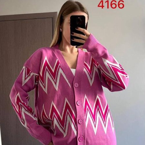 Кофта FSN (46-52) 4166 d.pink (деми) FSN 4166 d.pink