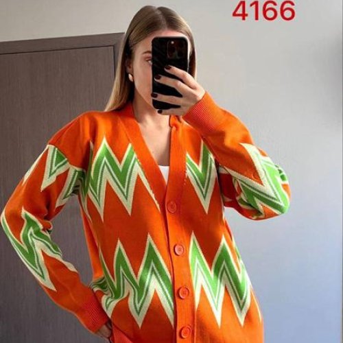 Кофта FSN (46-52) 4166 orange (деми) FSN 4166 orange