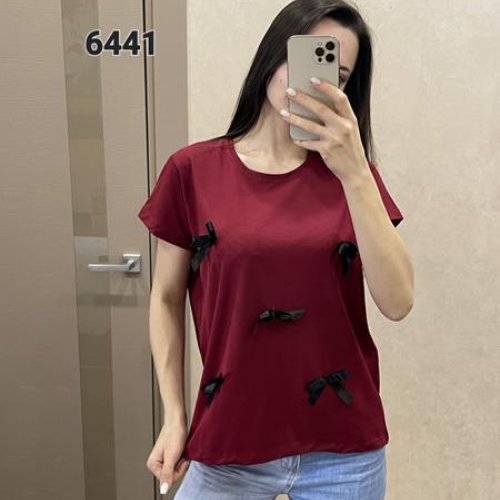 Футболка FSN (46-52) 6441 wine (лето) FSN 6441 wine