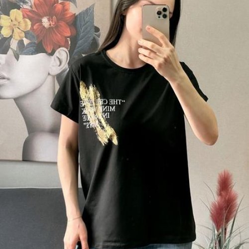 Футболка FSN (42-48) 7023 black (лето) FSN 7023 black