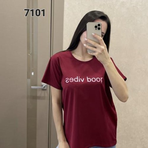 Футболка FSN (46-52) 7101 wine (лето) FSN 7101 wine