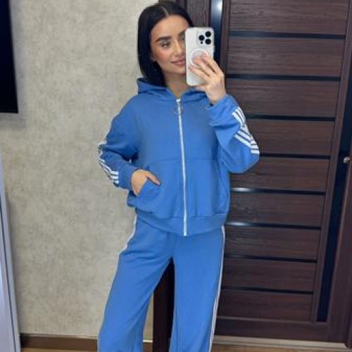 Костюм спорт Valentina (42-56) 033-034 blue (деми) Valentina 033-034 blue