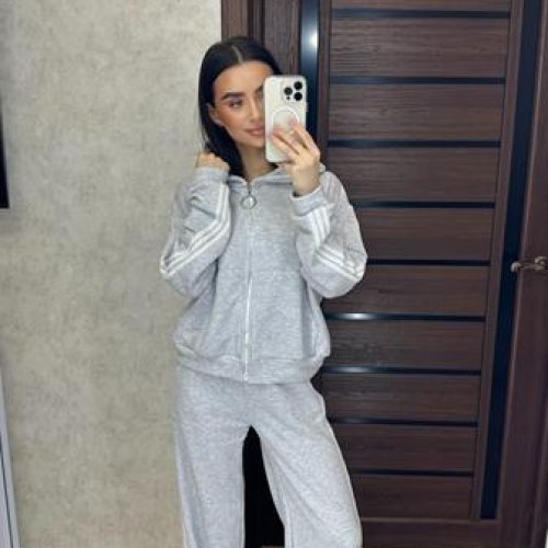 Костюм спорт Valentina (42-56) 033-034 l.grey (деми) Valentina 033-034 l.grey