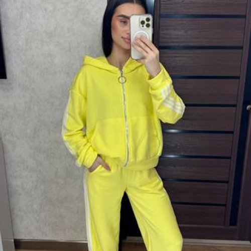 Костюм спорт Valentina (42-56) 033-034 yellow (деми) Valentina 033-034 yellow