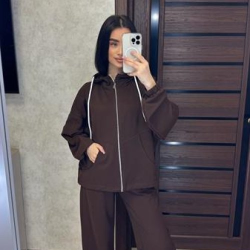 Костюм спорт Valentina (42-52) 108 brown (деми) Valentina 108 brown