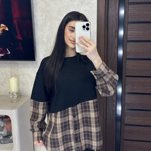 Рубашка Valentina (42-48) 7 beige (деми) Valentina 7 beige