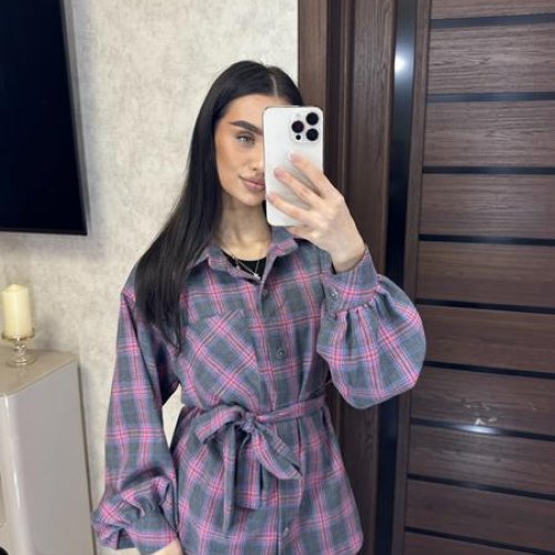 Рубашка Valentina (42-52) 8 pink (деми) Valentina 8 pink