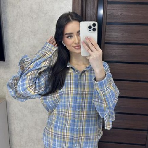 Рубашка Valentina (42-50) 9 l.blue (деми) Valentina 9 l.blue