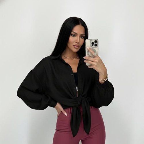 Рубашка Lora (one size) LR1001 black (деми) Lora LR1001 black