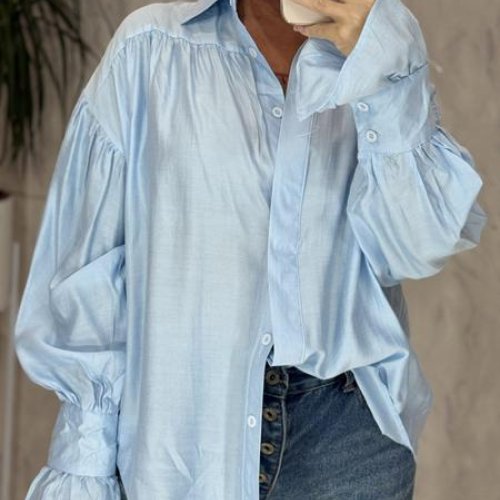 Рубашка Lora (44-46) LR1011 l.blue (деми) Lora LR1011 l.blue