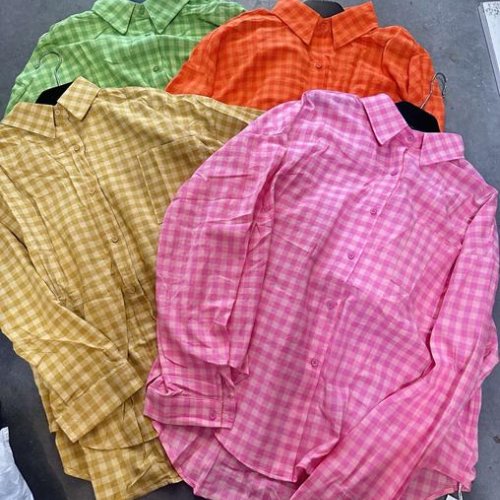 Рубашка Lora (44-48) LR1020 yellow (деми) Lora LR1020 yellow