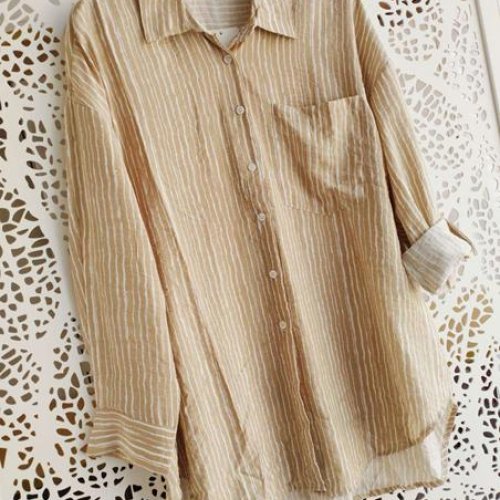 Рубашка Lora (44-48) LR1022 beige (деми) Lora LR1022 beige