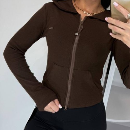 Кофта Lora (42-48) LR1044 brown (деми) Lora LR1044 brown