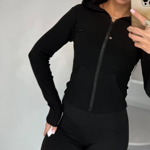 Кофта Lora (42-48) LR1051 black (деми) Lora LR1051 black