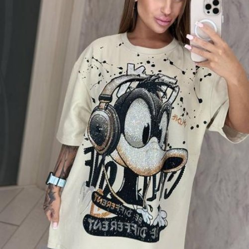 Футболка Lora (one size) LR1086 beige (лето) Lora LR1086 beige