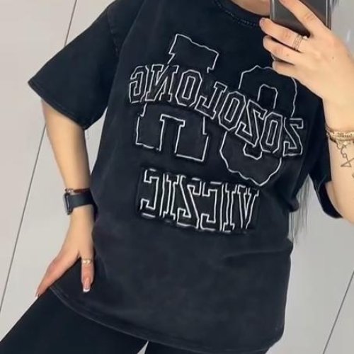 Футболка Lora (one size) LR1094 black (лето) Lora LR1094 black