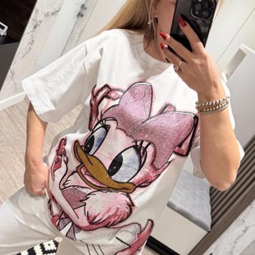 Футболка Lora (one size) LR1095 white (лето) Lora LR1095 white