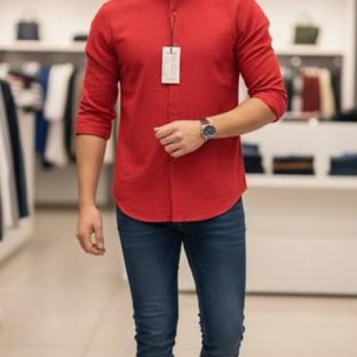 Рубашка Mary Poppins (S-2XL) 7193 red (деми) Mary Poppins 7193 red