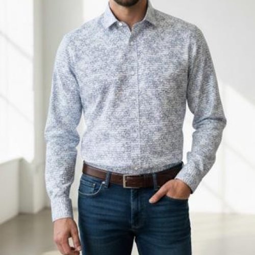 Рубашка Mary Poppins (S-2XL) 7211 l.grey (деми) Mary Poppins 7211 l.grey