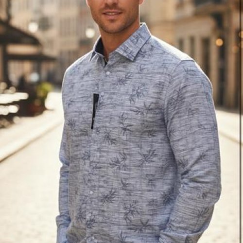 Рубашка Mary Poppins (S-2XL) 7213 grey (деми) Mary Poppins 7213 grey