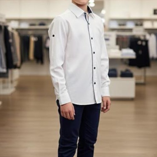 Рубашка Mary Poppins (10-16) 7216 white (деми) Mary Poppins 7216 white