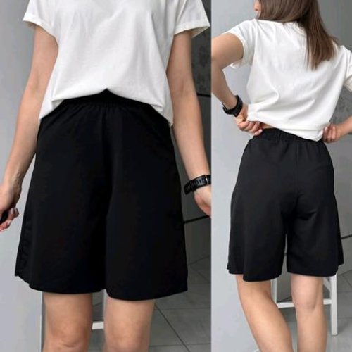 Шорты Sport style (S-XL) 1539 black (лето) Sport style 1539 black