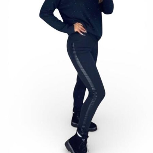 Лосины Sport style (S-XL) 546 black (деми) Sport style 546 black