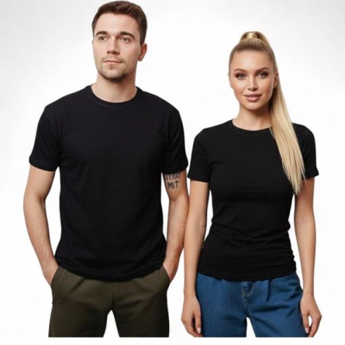 Футболка Sport style (S-2XL) 89 black (4ж+4м) (лето) Sport style 89 black (4ж+4м)