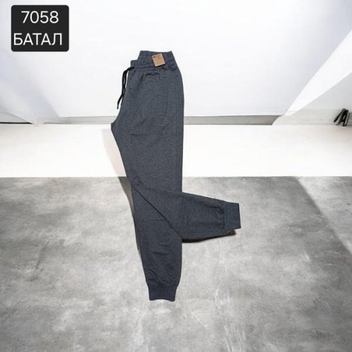 Штаны спорт Moranny (2XL-6XL) 7058 grey (деми) Moranny 7058 grey