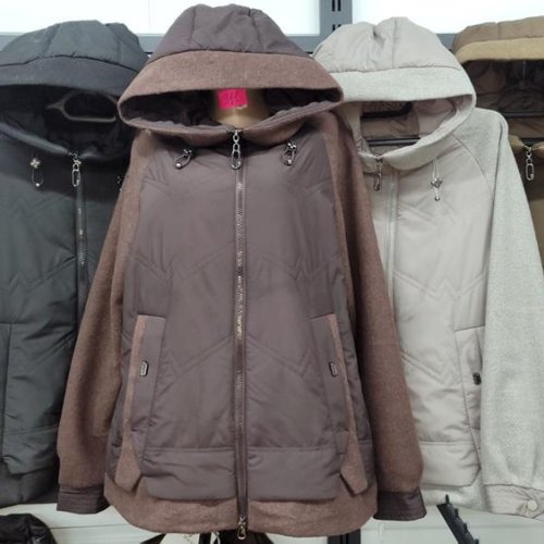 Куртка Style Nadezhda (46-58) 25-595 d.beige (деми) Style Nadezhda 25-595 d.beige