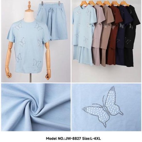 Костюм Style Nadezhda (L-4XL) JW8827 l.blue (лето) Style Nadezhda JW8827 l.blue