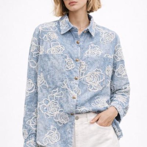 Рубашка Style Nadezhda (48-52) 2025-12 l.blue (деми) Style Nadezhda 2025-12 l.blue