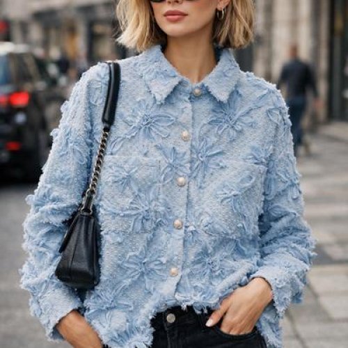 Рубашка Style Nadezhda (48-52) 2025-15 l.blue (деми) Style Nadezhda 2025-15 l.blue