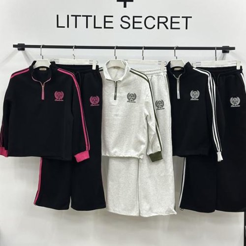 Костюм спорт Little Secret (M-XL) K012 black-white (деми) Little Secret K012 black-white