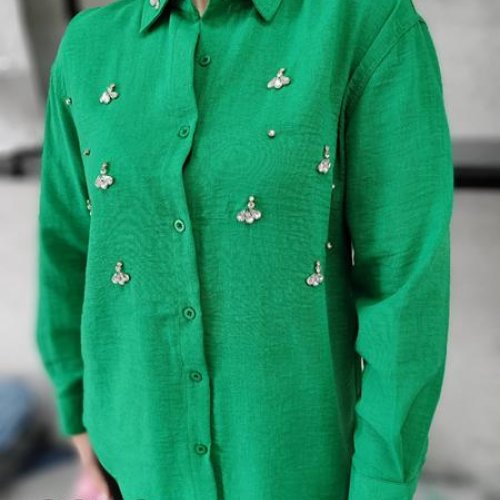 Рубашка MMC clothes (42-48) 2913 green (деми) MMC clothes 2913 green