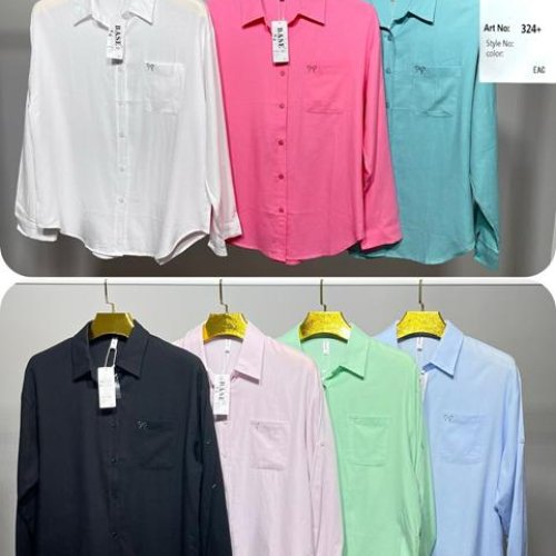 Рубашка BASE (52-60) 324 l.pink (деми) BASE 324 l.pink