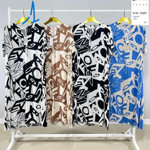 Платье BASE (2XL-6XL) CL527-1 white (лето) BASE CL527-1 white