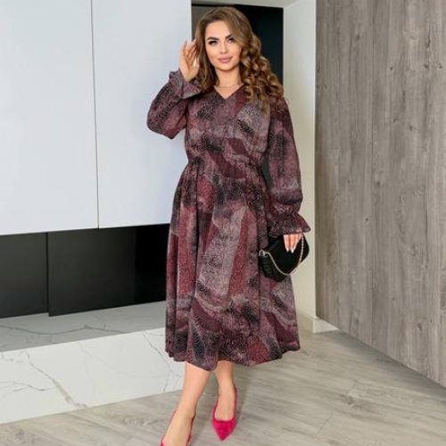 Платье Adam&Eva (50-60) 246 brown (деми) Adam&Eva 246 brown